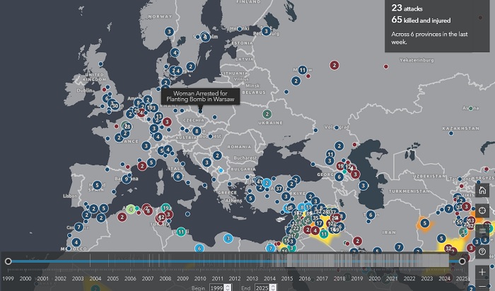 Map of Islamic State activity