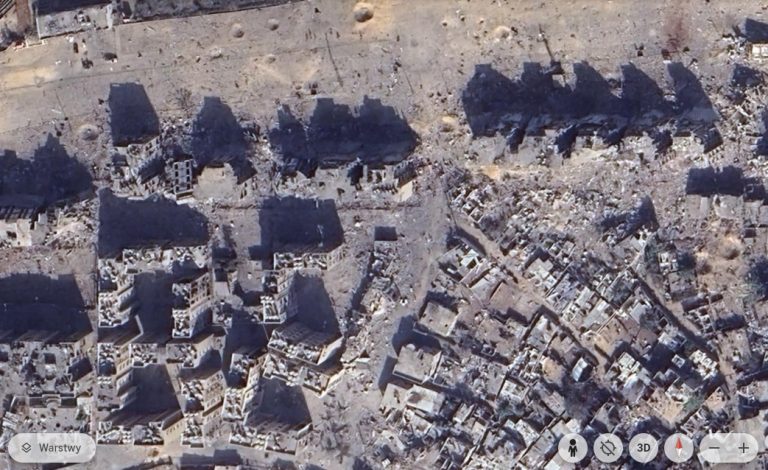 Satellite images of the bombed Gaza now available on Google Earth