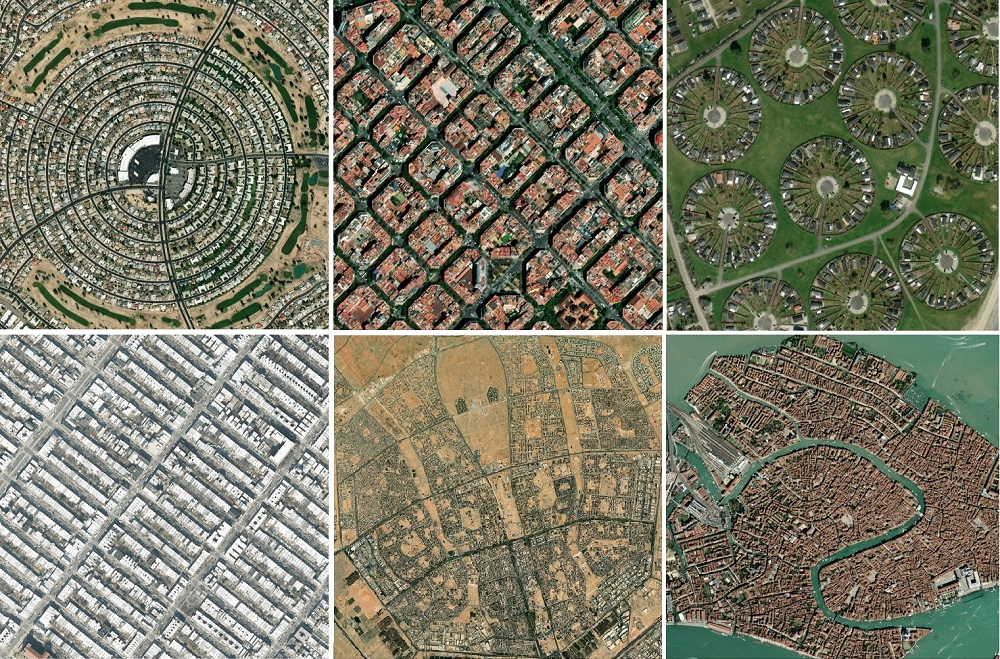 Amazing satellite views of city layouts