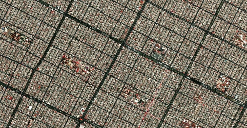 Mexico City - satellite image