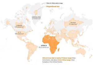 The true size of Africa