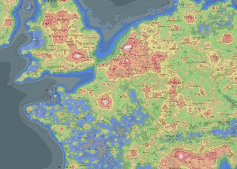 Light Pollution Map