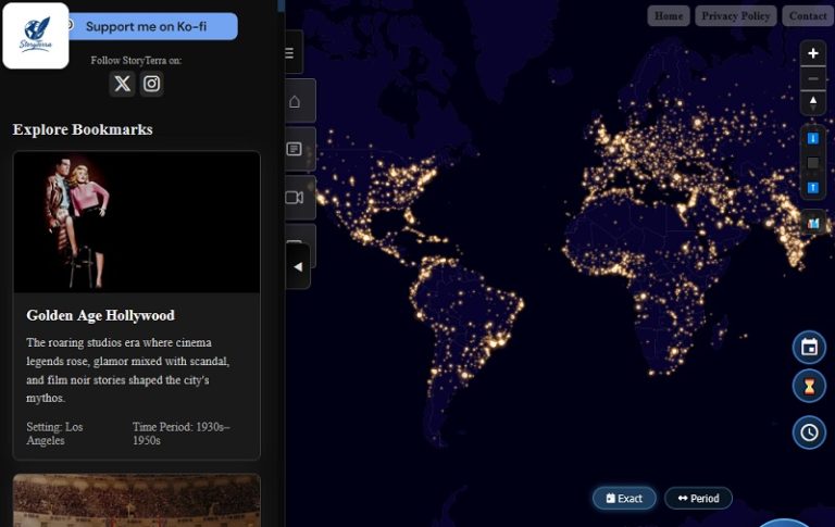 StoryTerra: A map for movie and book lovers