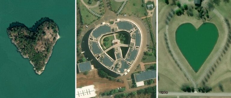 Love on satellite images