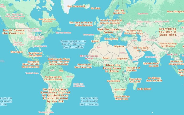 Rename World Map: When internet users decide on geographic names