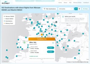 Midway Flight Map