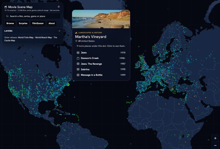 Movie Scene Map Launches Free Global Atlas of 15,000+ Real Filming Locations